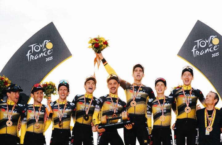 Visma podium 2025 Tour de France