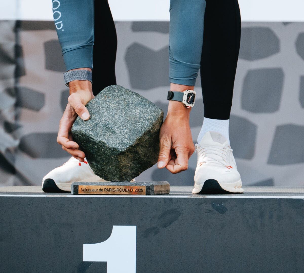 Van der Poel measures HRV with a Whoop strap.