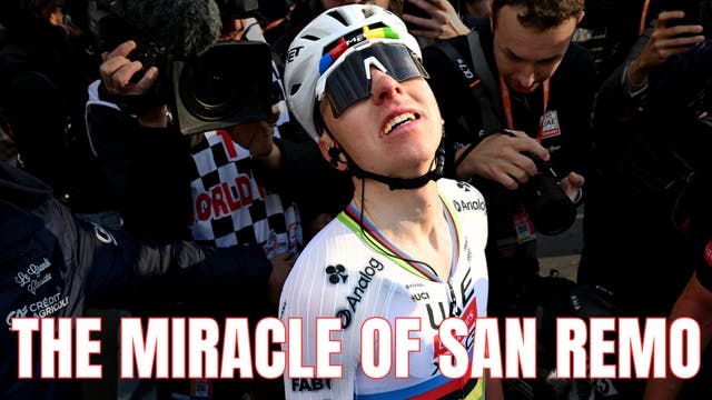 How Tadej Pogačar Defied all Odds to Win Milan-San Remo on a Cracked Frame