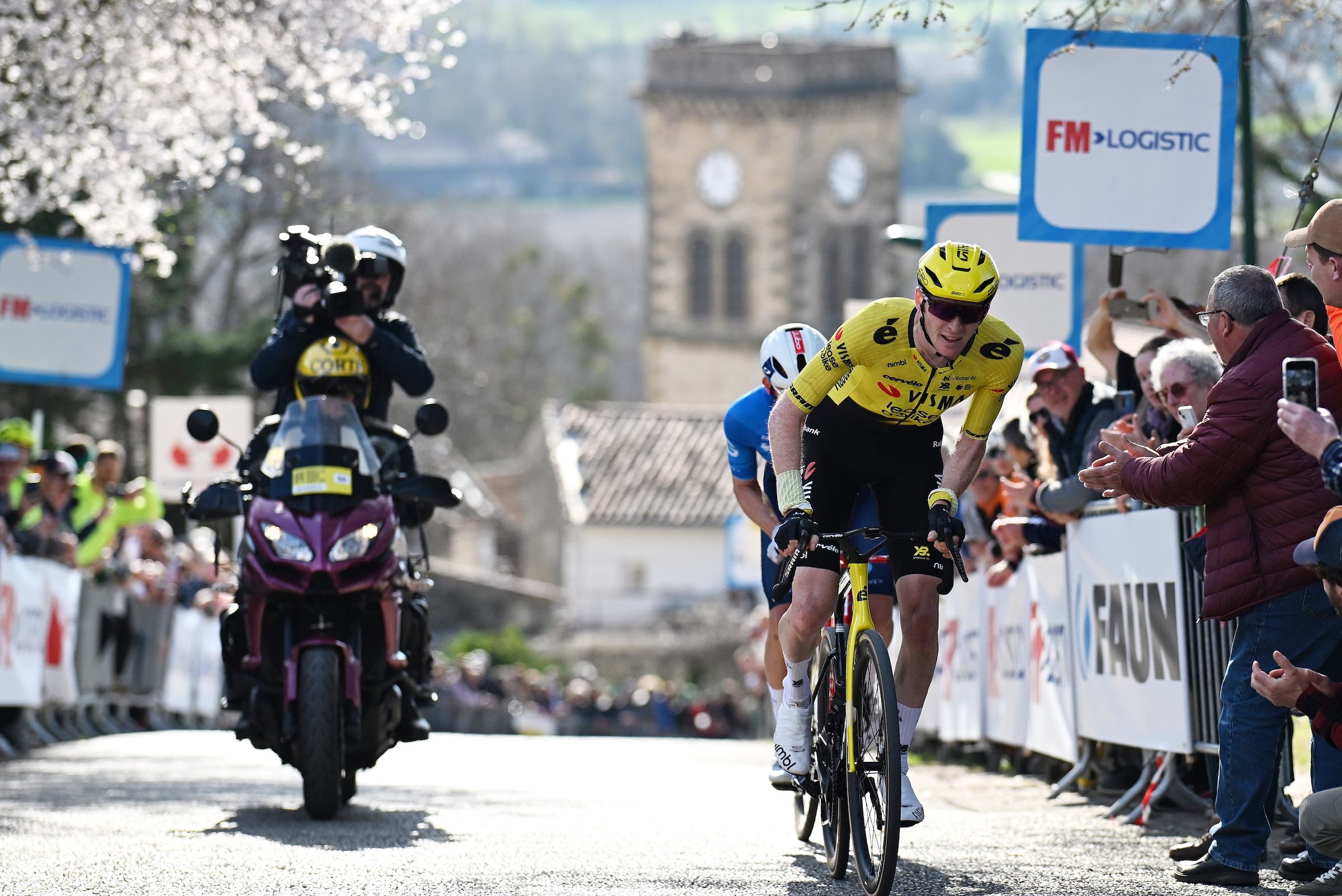 Matteo Jorgenson of United States and Team Visma | Lease a Bike competes during the 14th Faun Drome Classic 2026 a 189km one day race from Etoile-sur-Rhone to Etoile-sur-Rhone on March 01, 2026 in Etoile-sur-Rhone, France. (Photo: Billy Ceusters/Getty Images)