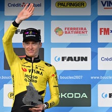 Matteo Jorgenson (Team Visma - Lease a Bike) takes second in the Faun Drome Classic 2026 (Photo: Billy Ceusters/Getty Images)