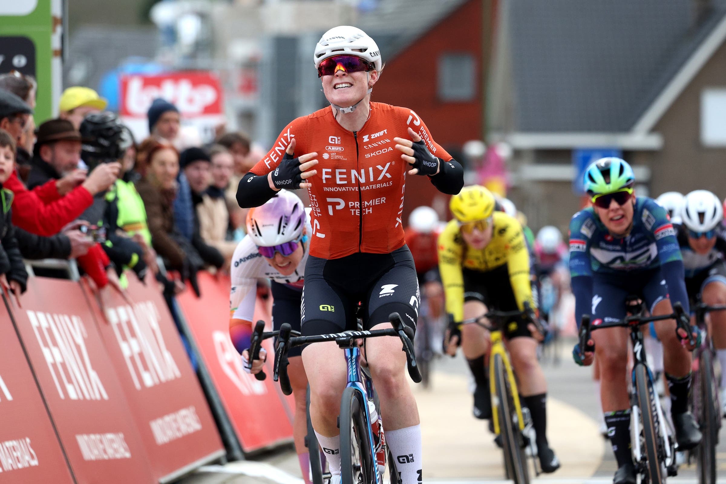 Charlotte Kool (Team Fenix-Premier Tech) was best in the Fenix-Ekoi Omloop van het Hageland (Photo: Rhode Van Elsen/Getty Images)
