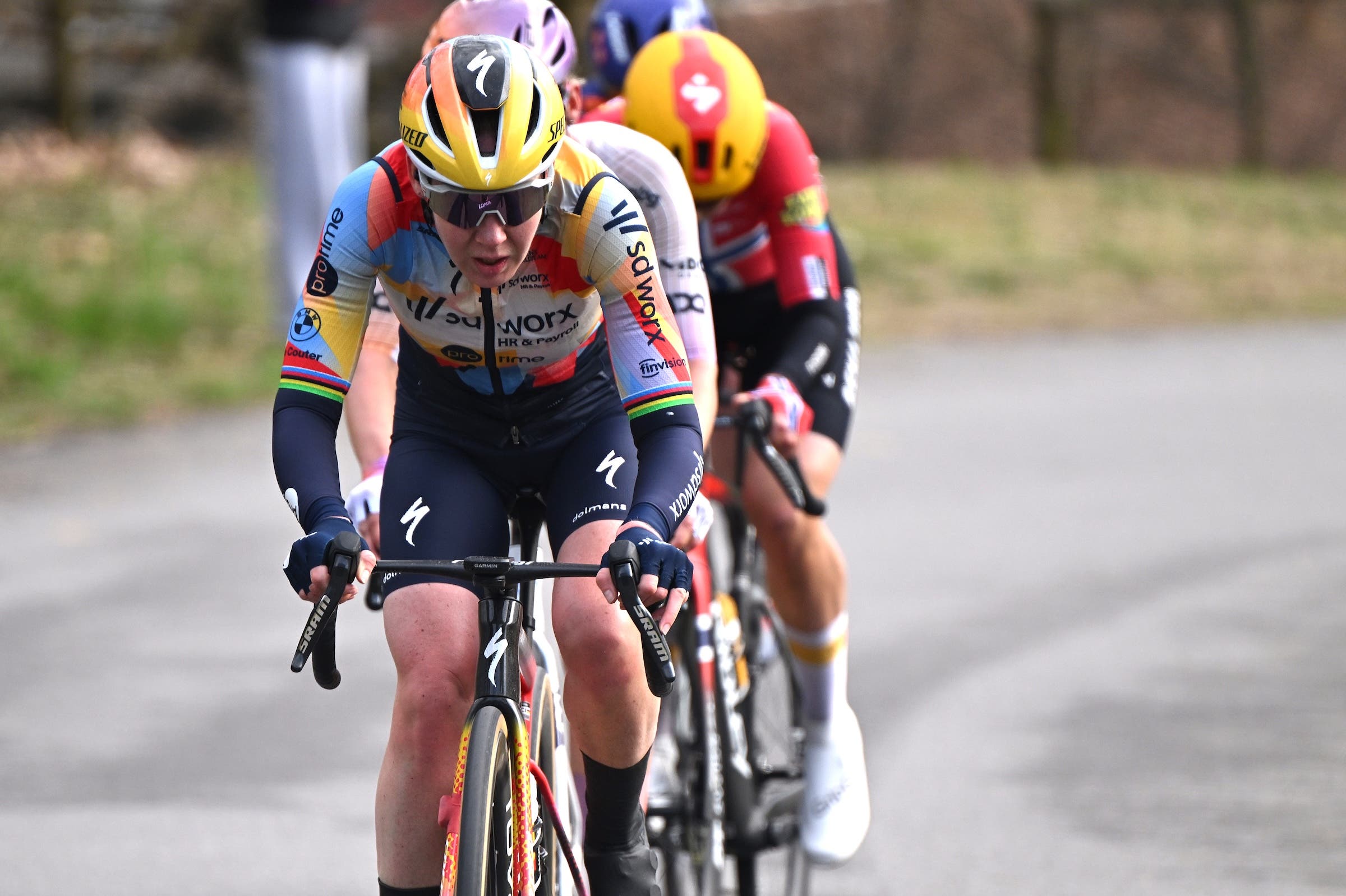 Anna van der Breggen (Team SD Worx - Protime) puts the pressure on during the Trofeo Alfredo Binda (Photo: Luc Claessen/Getty Images)