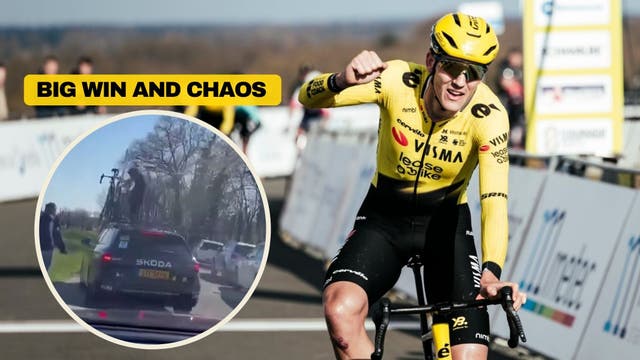 Rampaging Fans Attack Visma Team Car, Attempt to Take Bikes