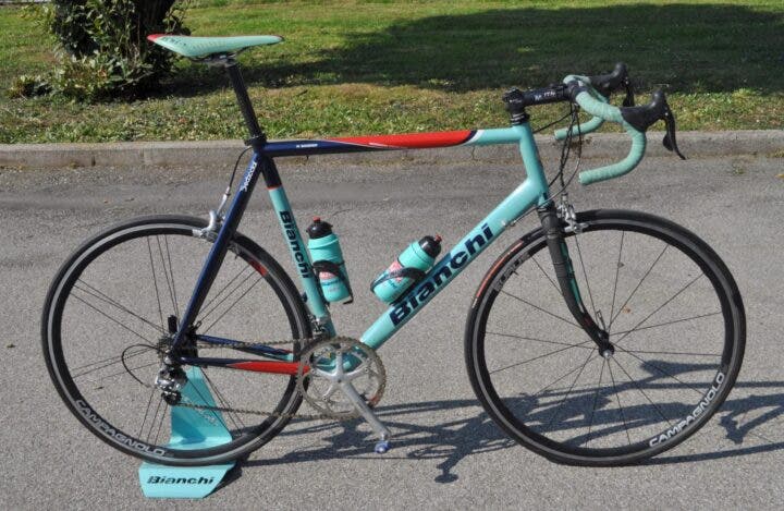 Bici personalizzata Magnus Backstedt per la Parigi-Rubaix del 2004.