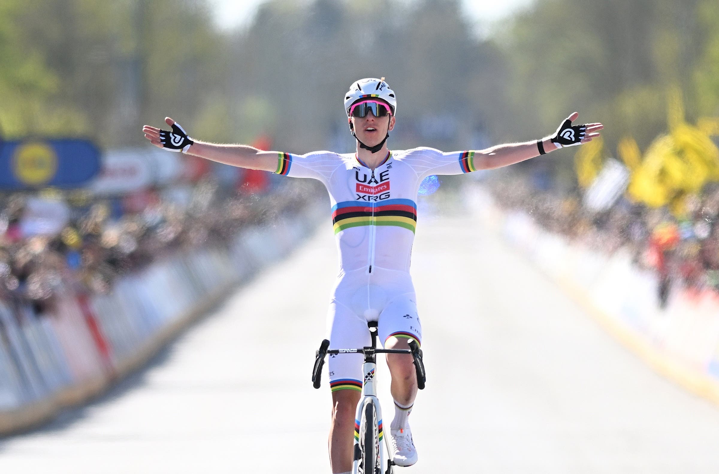 Tadej Pogačar won the Tour of Flanders last year with a decisive solo move (Photo: Dario Belingheri/Getty Images)