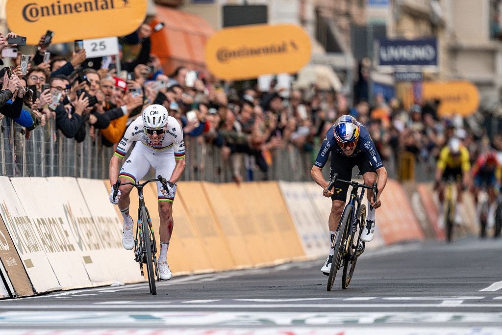 Pidcock took Pogačar to the line in a dramatic finale of Milan-San Remo.