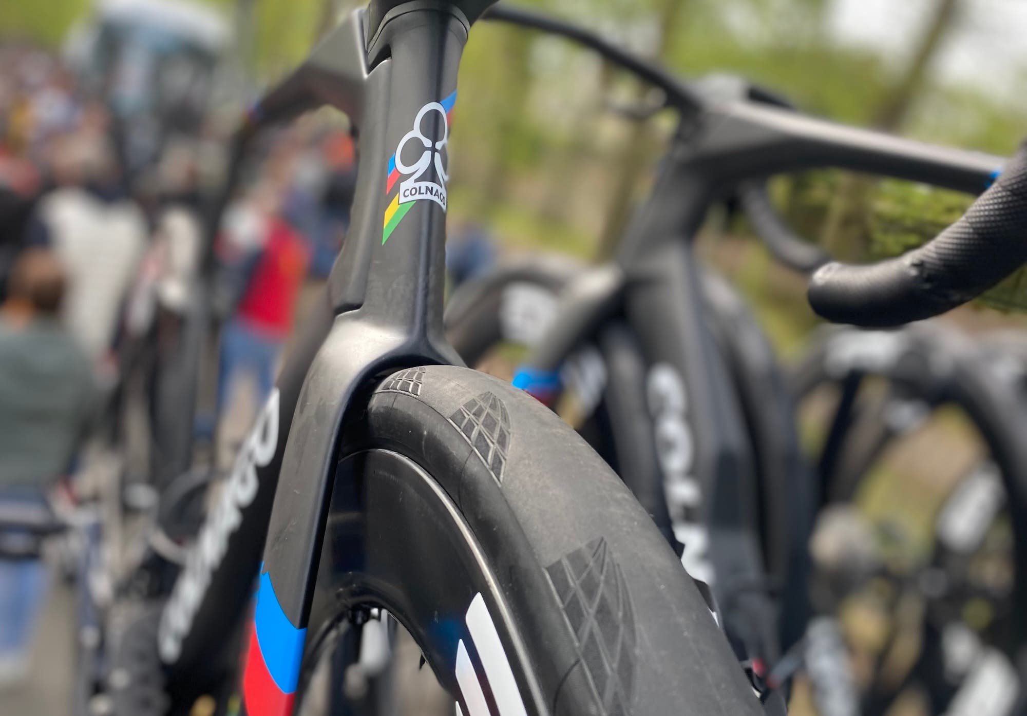 Pogacar tire Paris-Roubaix