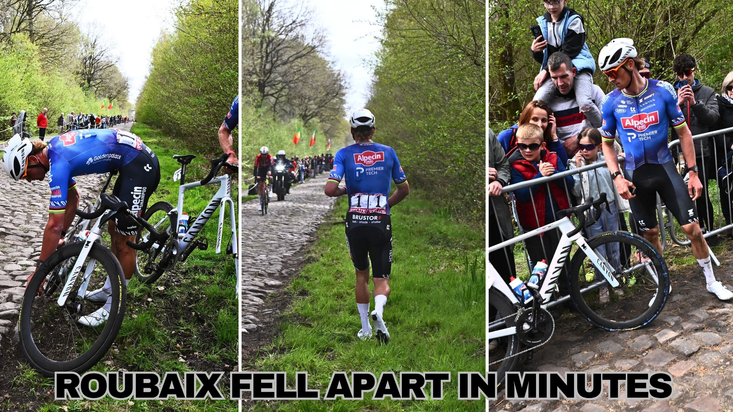 Van der Poel Sunk by Pedal Fiasco and Punctures at Paris-Roubaix