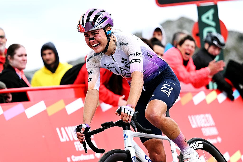 Blasi finished second atop Angliru for a breakout overall victory at La Vuelta Femenina.