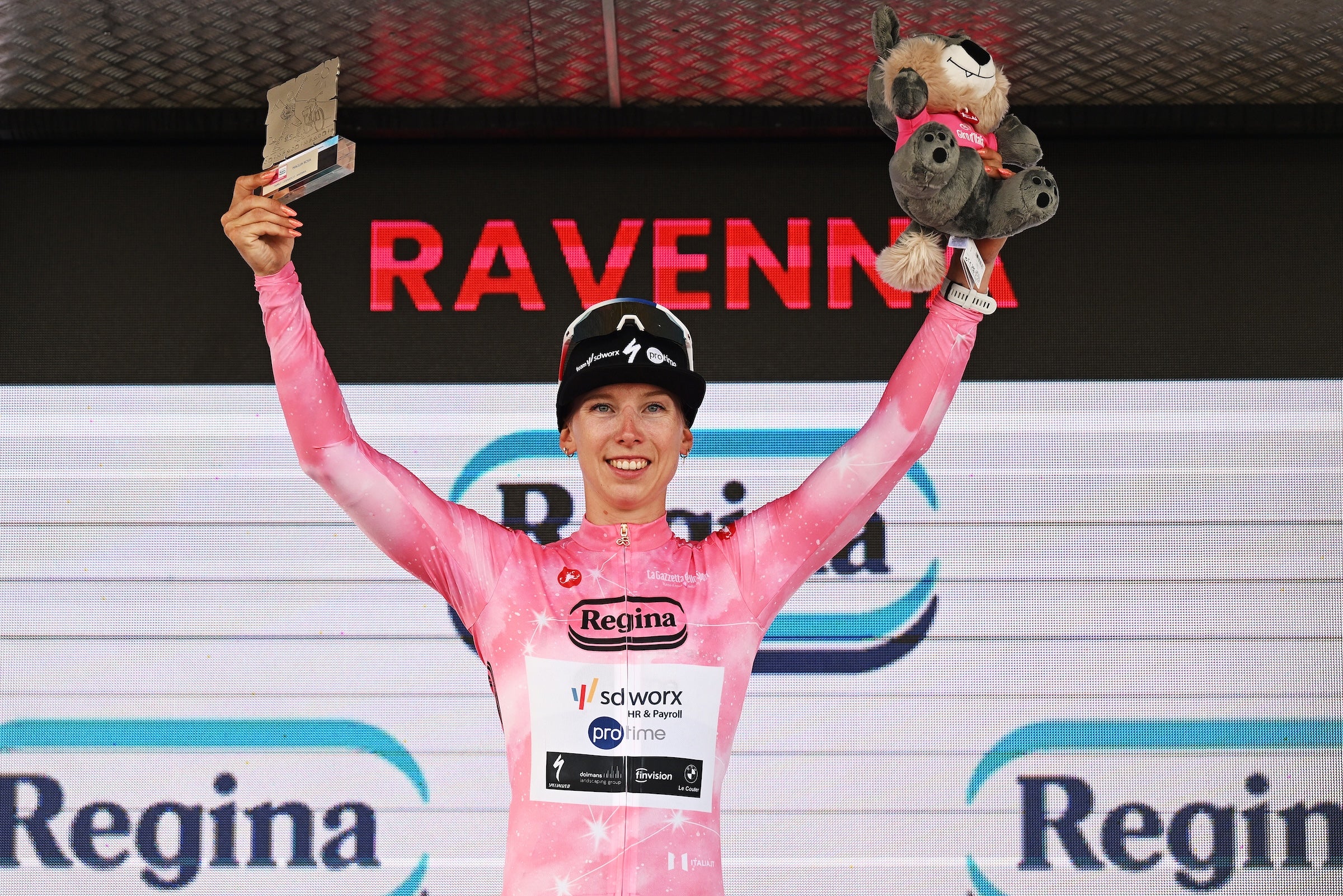 Lorena Wiebes won stage 1 of the Giro but later lost that accolade (Photo: Luc Claessen/Getty Images)
