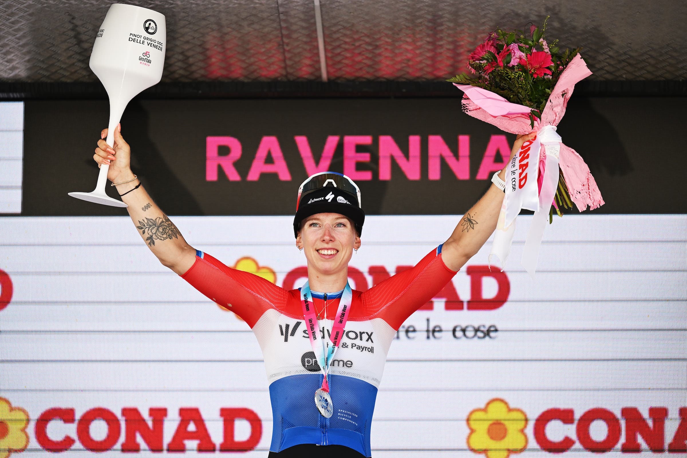 Lorena Wiebes won stage one of the race on Saturday (Photo: Luc Claessen/Getty Images)