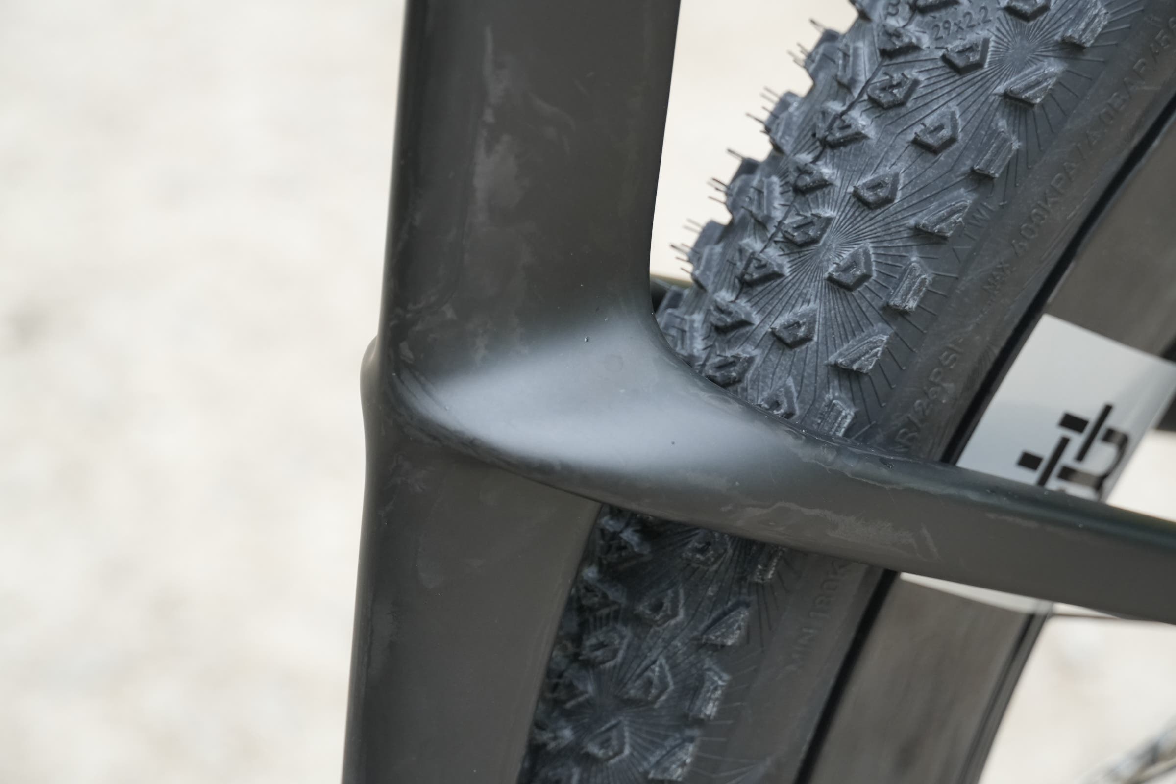 New Factor Gravel Prototype seat stays detail 