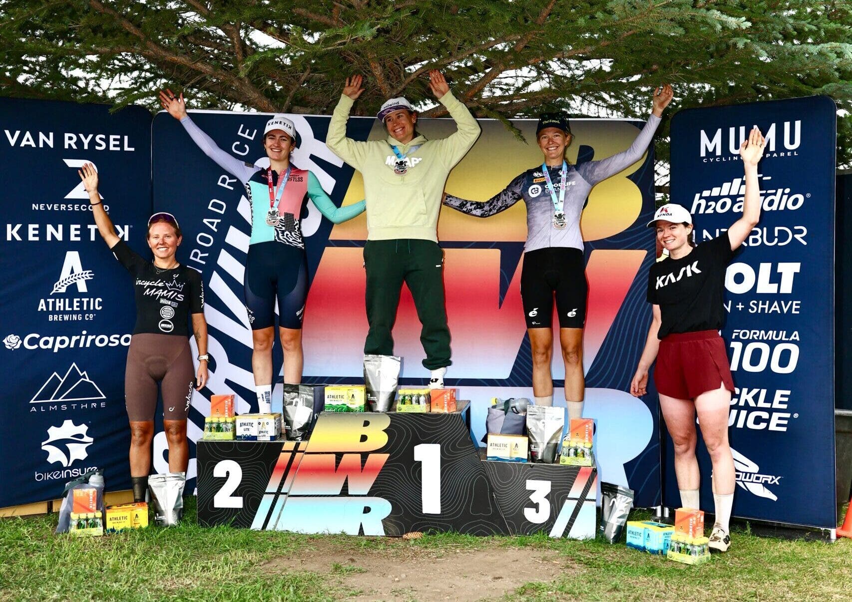 Belgian Waffle Ride Montana 2026 Women's Podiun