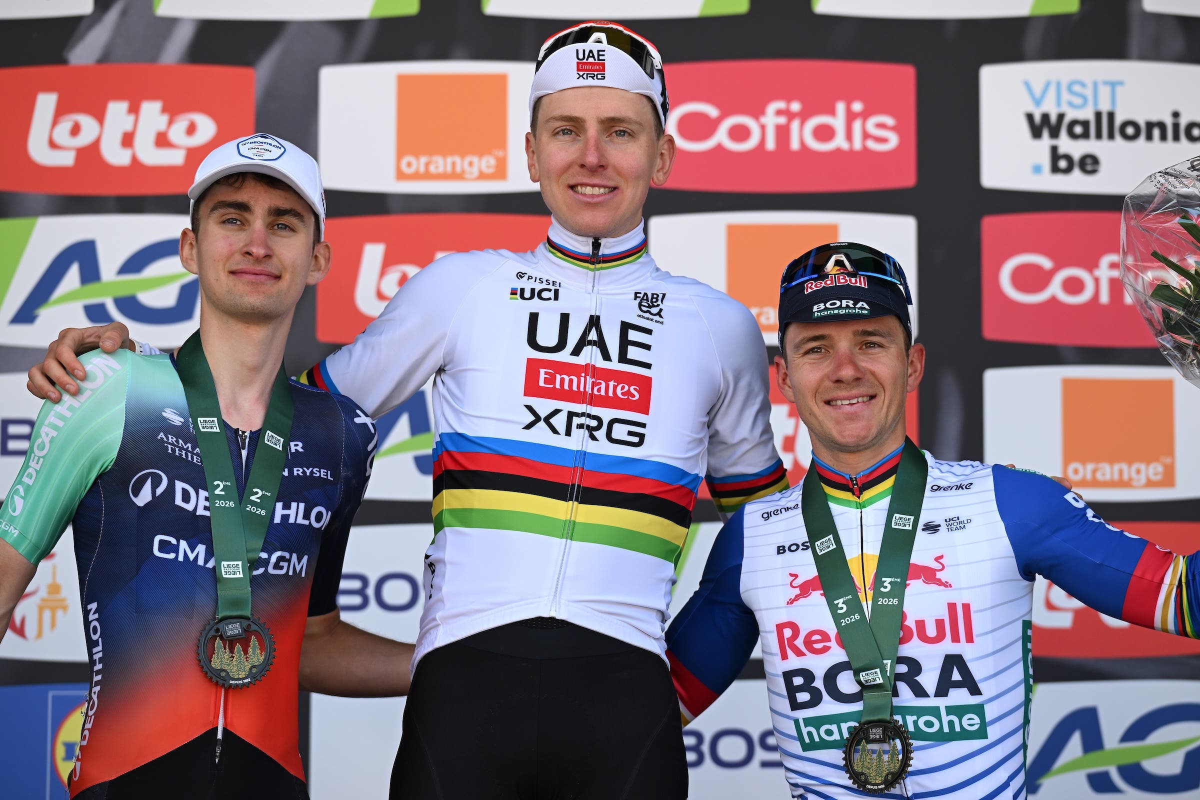 Evenepoel was third in Liège and hasn't lined out since then. Tadej Pogačar and Paul Seixas finished ahead of him then (Photo: Dario Belingheri/Getty Images)