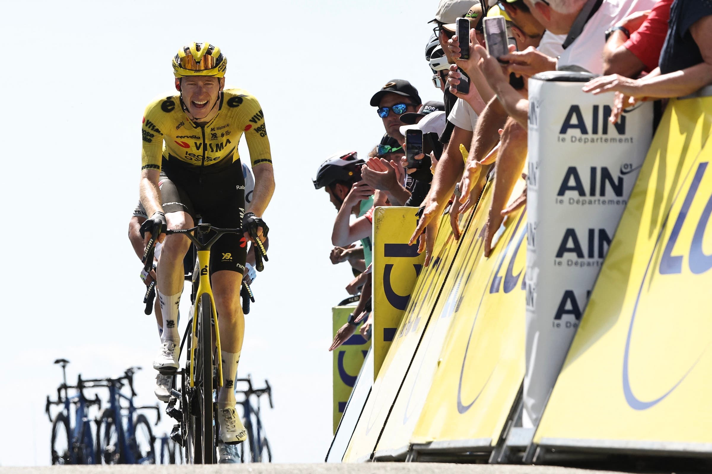 Matteo Jorgenson is getting closer to yellow in the Tour Auvergne-Rhone-Alpes (Photo: Anne-Christine Poujoulat / AFP)