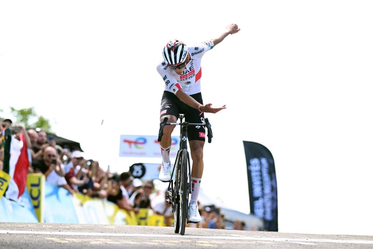 Isaac Del Toro wins stage 7 of the Tour Auvergne-Rhône-Alpes in Grand Colombier, France. (Photo: Dario Belingheri/Getty Images)