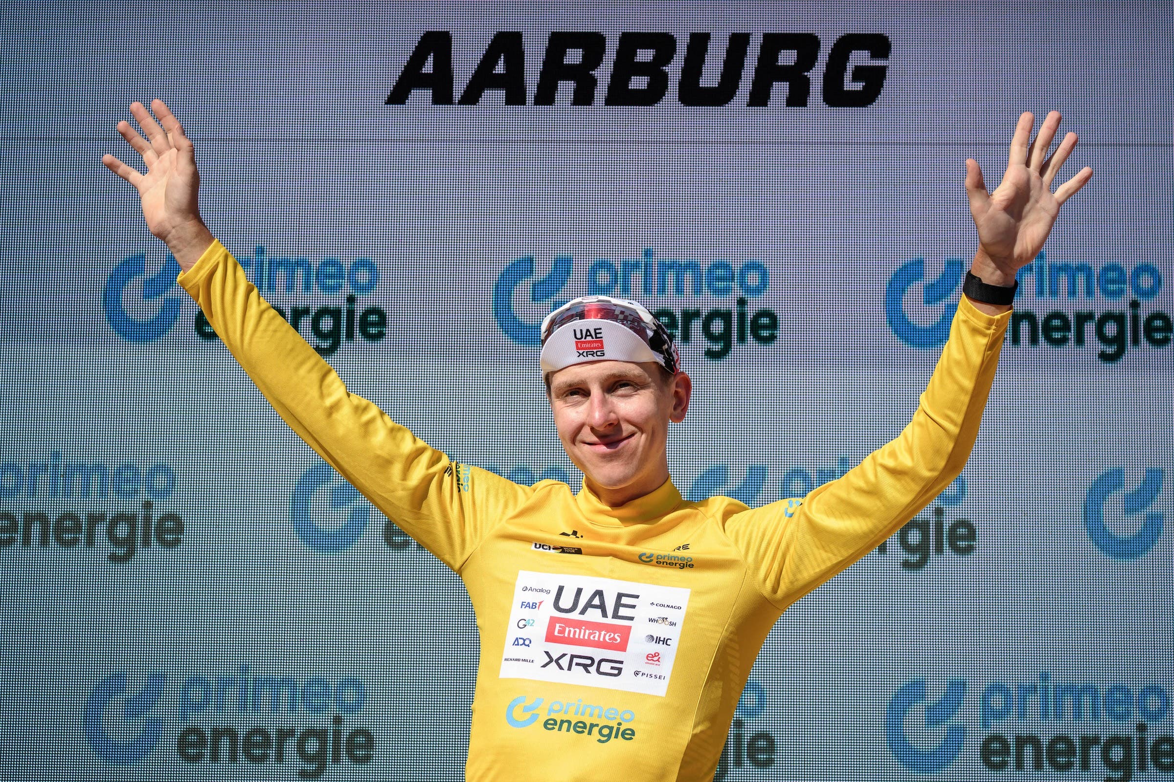 Will Tadej Pogačar still be in yellow on Sunday evening? There's a huge mountain stage to really test his form (Photo by Fabrice Coffrini / AFP)