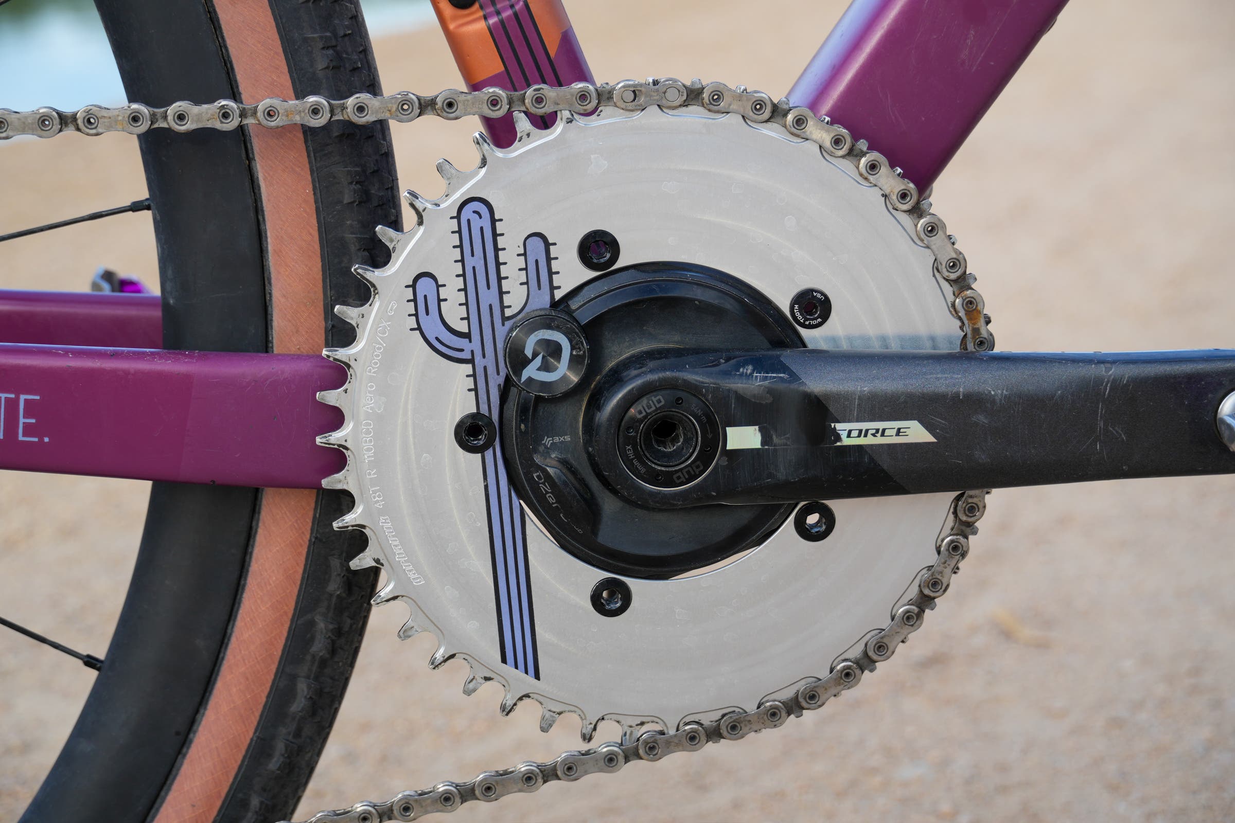 Shimano GRXTR Details Quarq/Garbaruck chainring