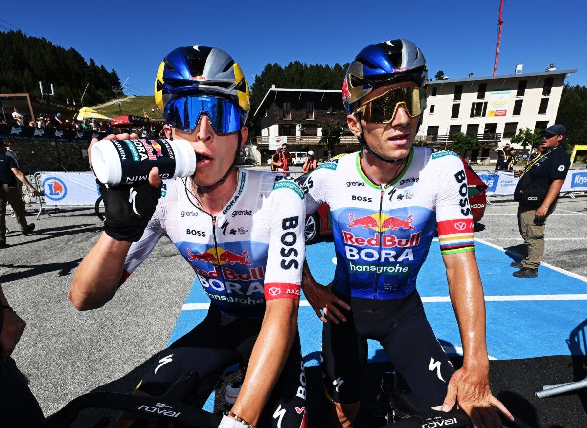 Evenepoel and Lipowitz are sharing leadership at the Tour de France.