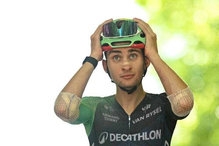 Paul Seixas is riding his first Tour de France at 19, and his first race over eight days in length (Photo: Loic Venance / AFP)