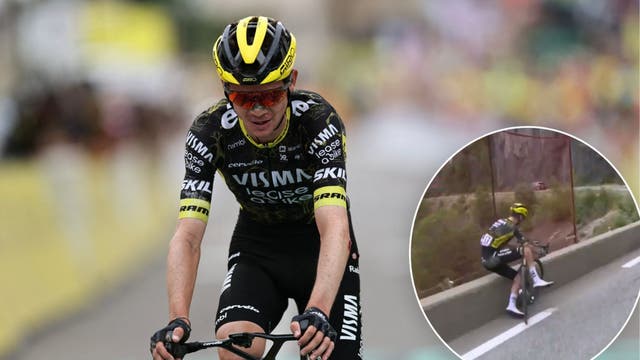 Safety Netting Saves Sepp Kuss After Double Crash Ends Tour de France Stage Bid