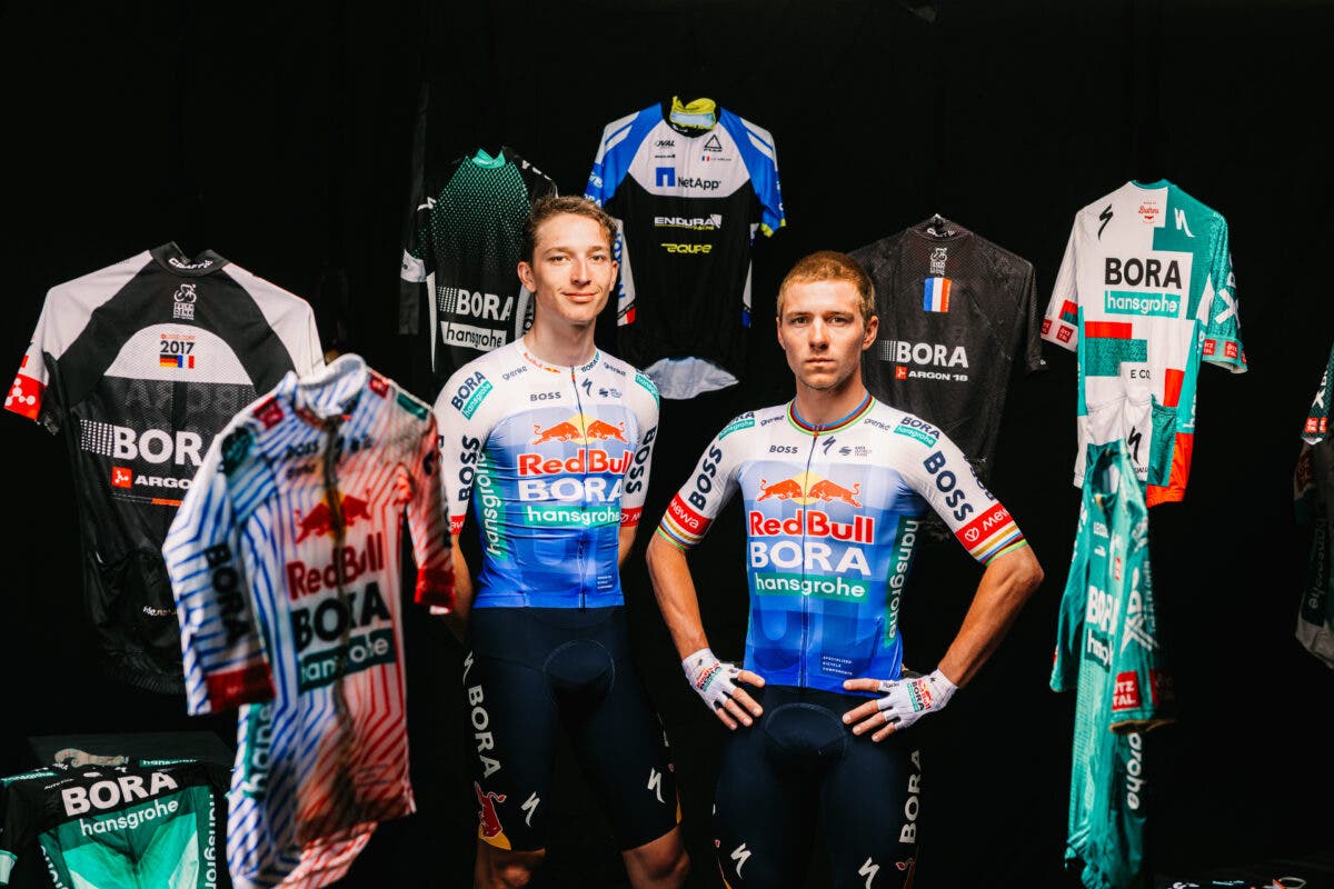 Evenepoel Lipwitz Red Bull Tour de France jersey.