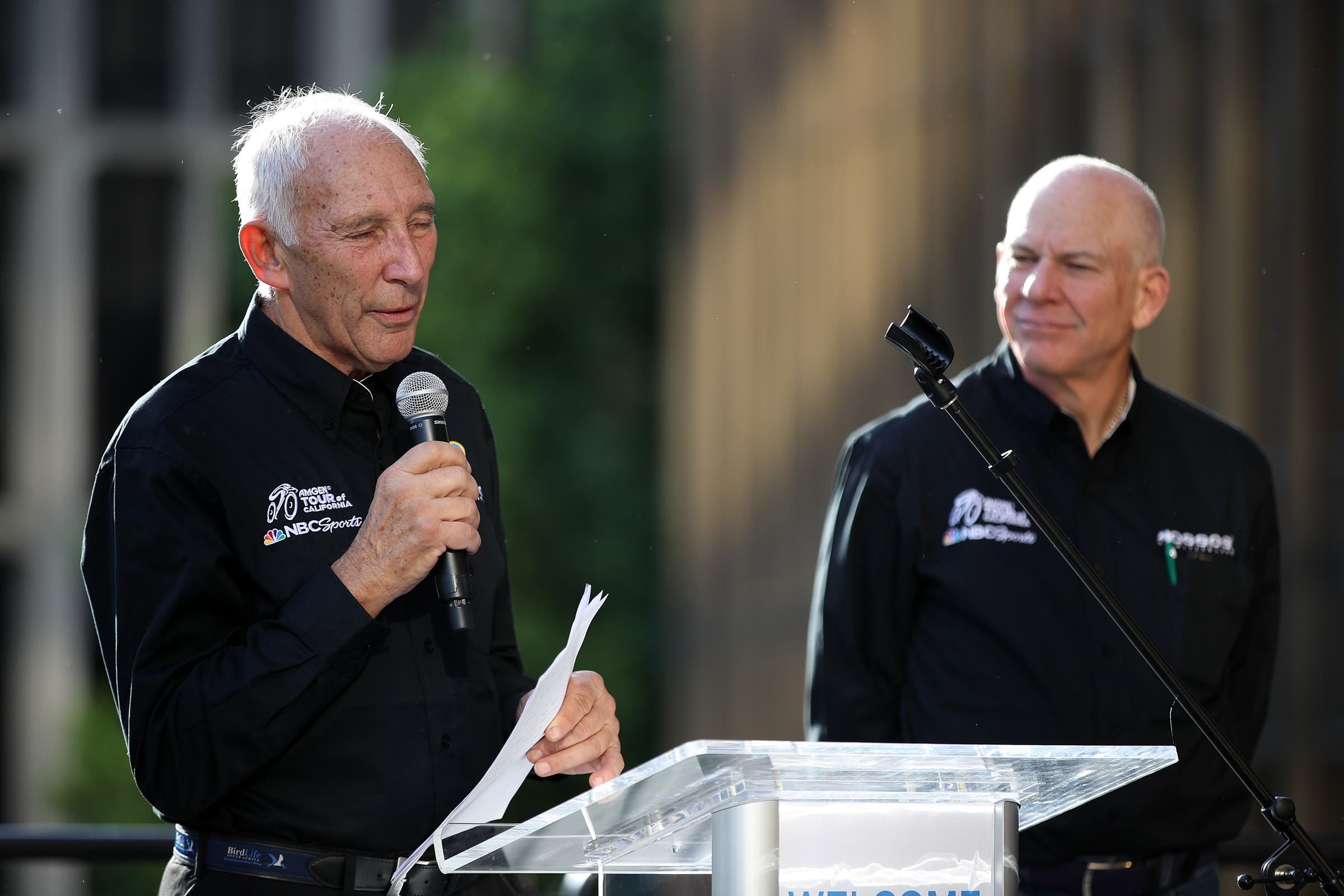 14° Amgen Tour of California 2019 - Presentazione della squadra maschile Bob Roll e Phil Liggett