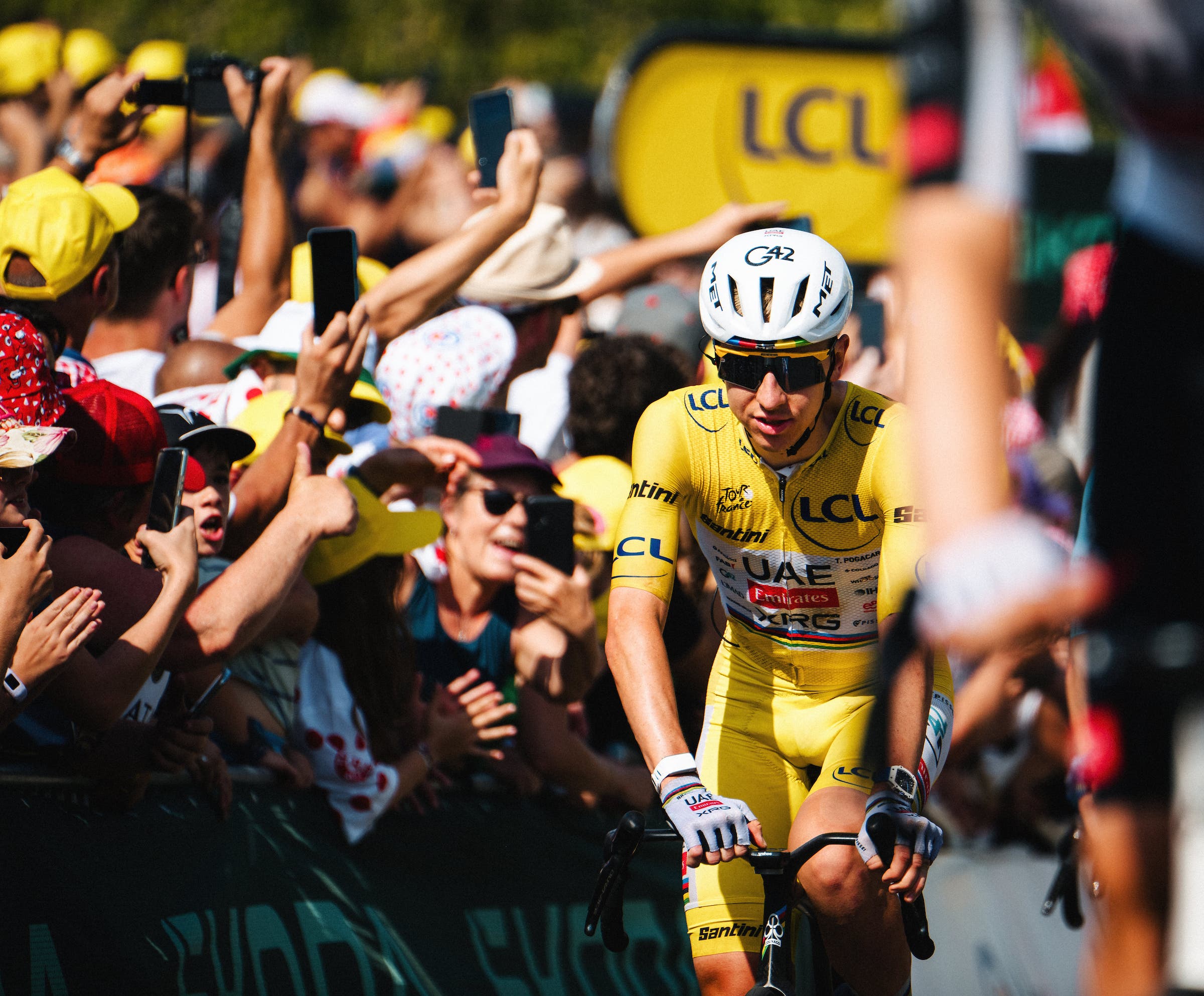 Tadej Pogačar has been untroubled thus far by the other GC riders (Photo: Gruber Images)