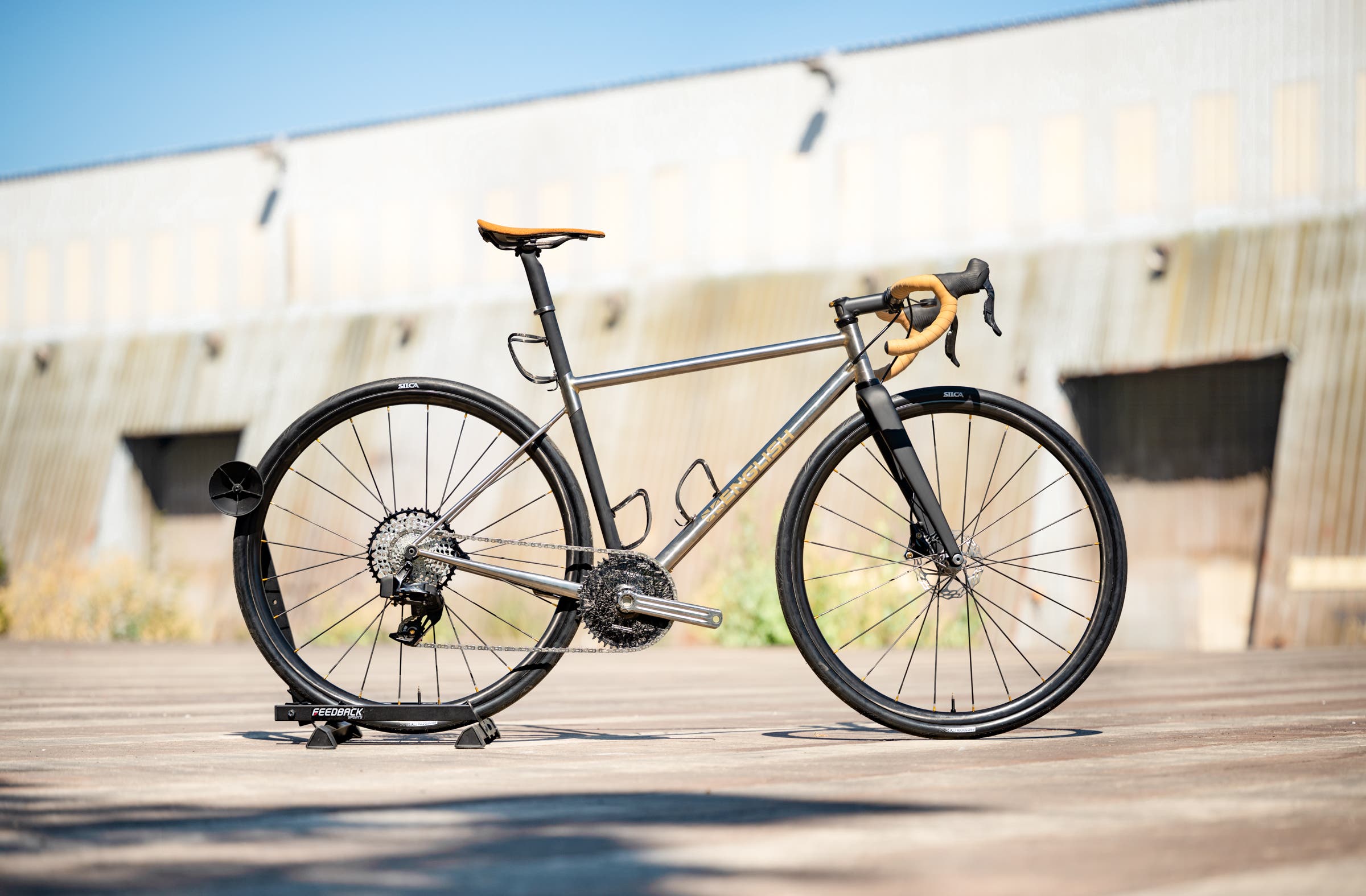 English Cycles 13lb steel climbing bike at the made show