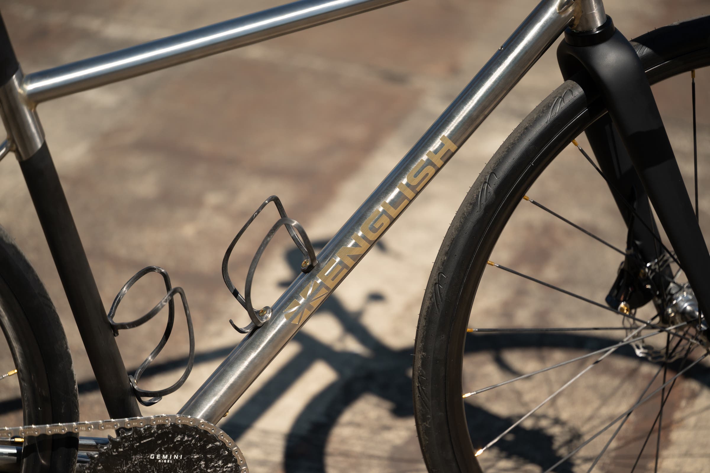 English Cycles 13lb steel climbing bike at the made show