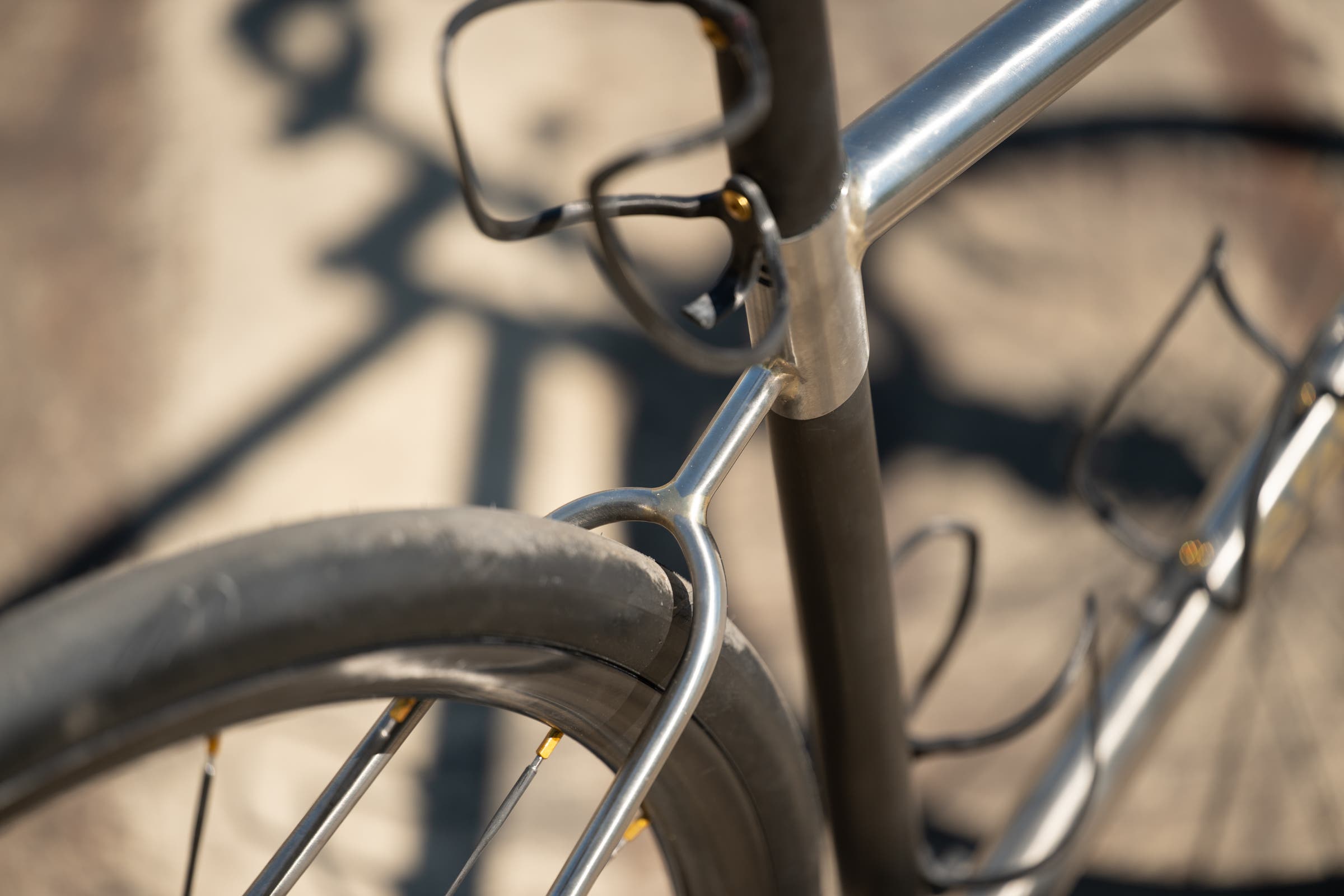 English Cycles 13lb steel climbing bike at the made show