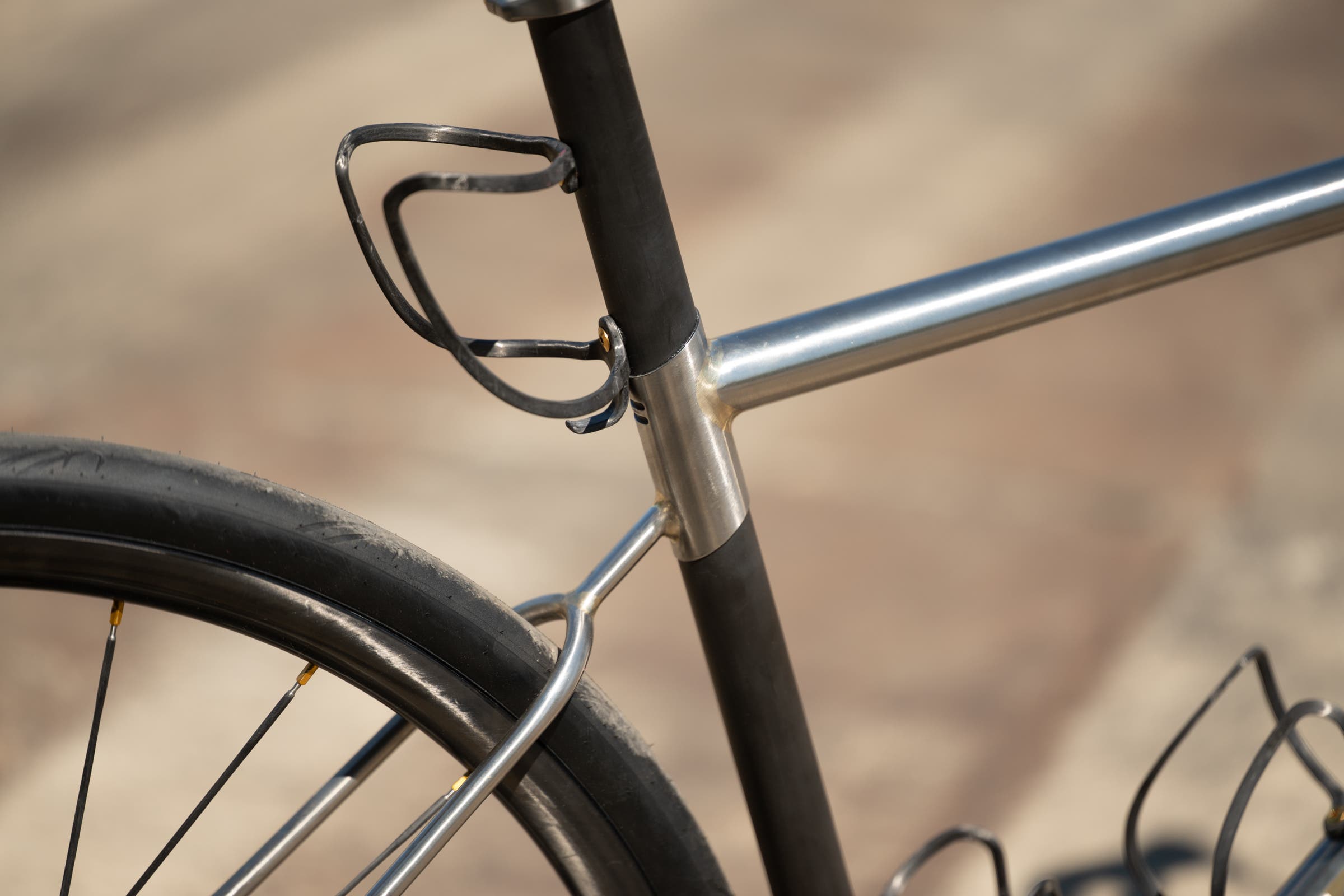 English Cycles 13lb steel climbing bike at the made show