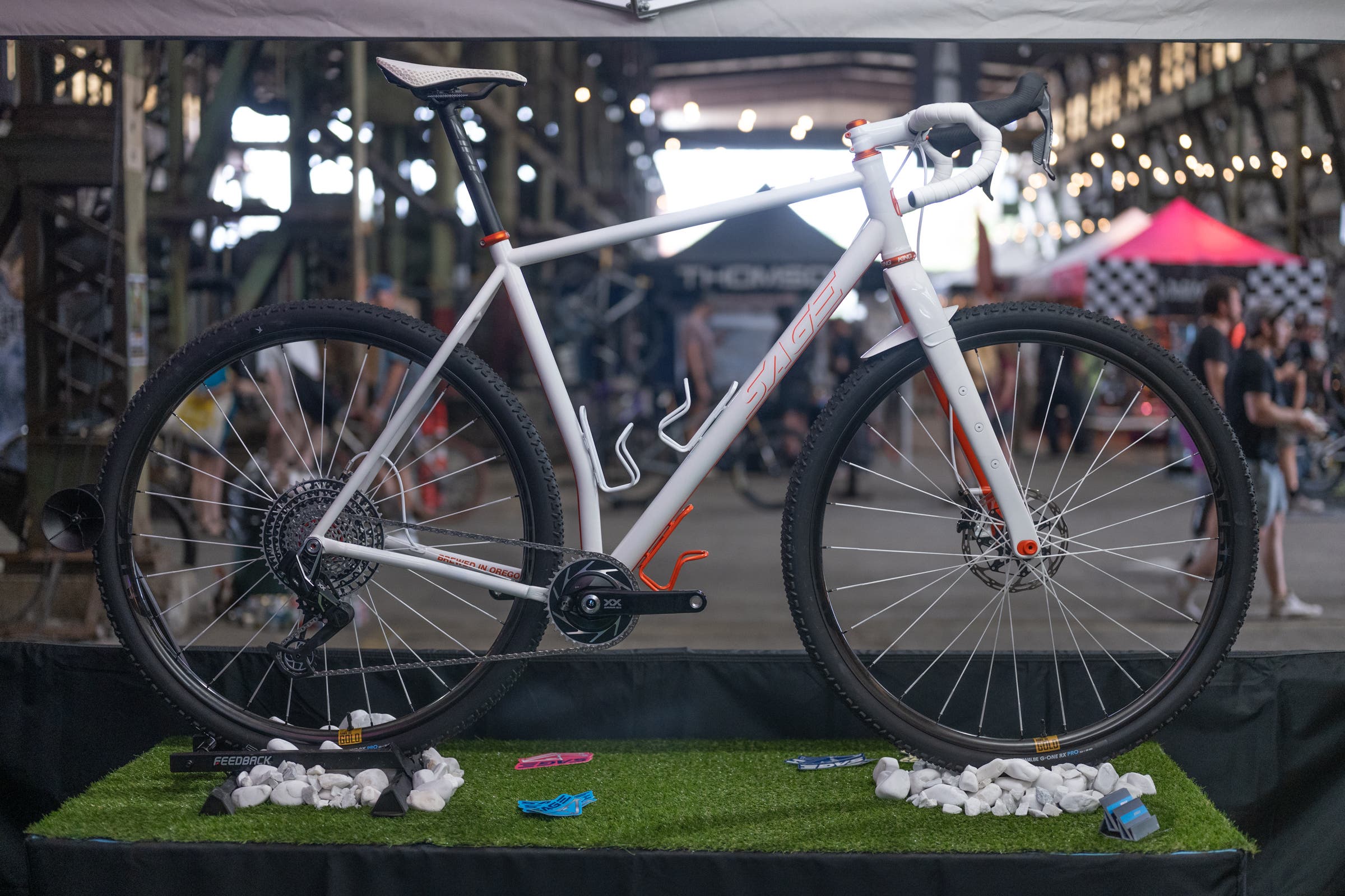 Sage titanium 32-inch bike at MADE bike show