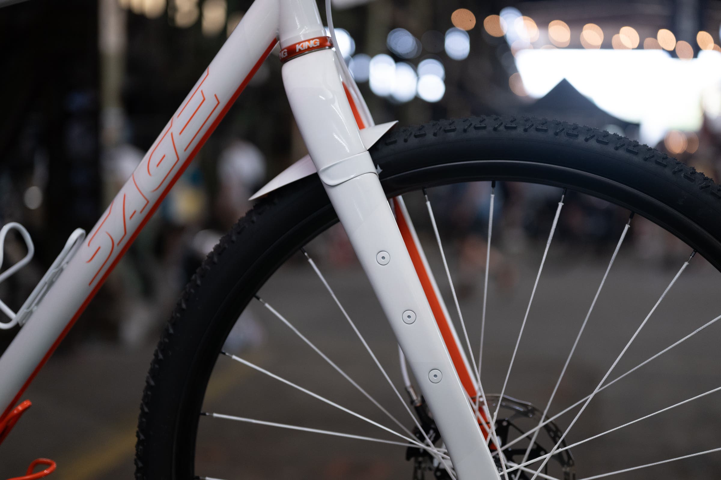 Sage titanium 32-inch bike at MADE bike show