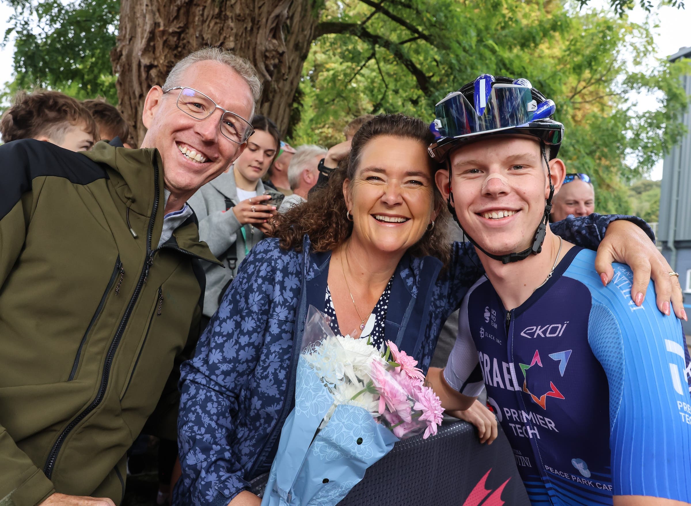 Finlay Tarling pictured prior to stage 5 of the Tour of Britain (Photo: Huw Fairclough/Getty Images)