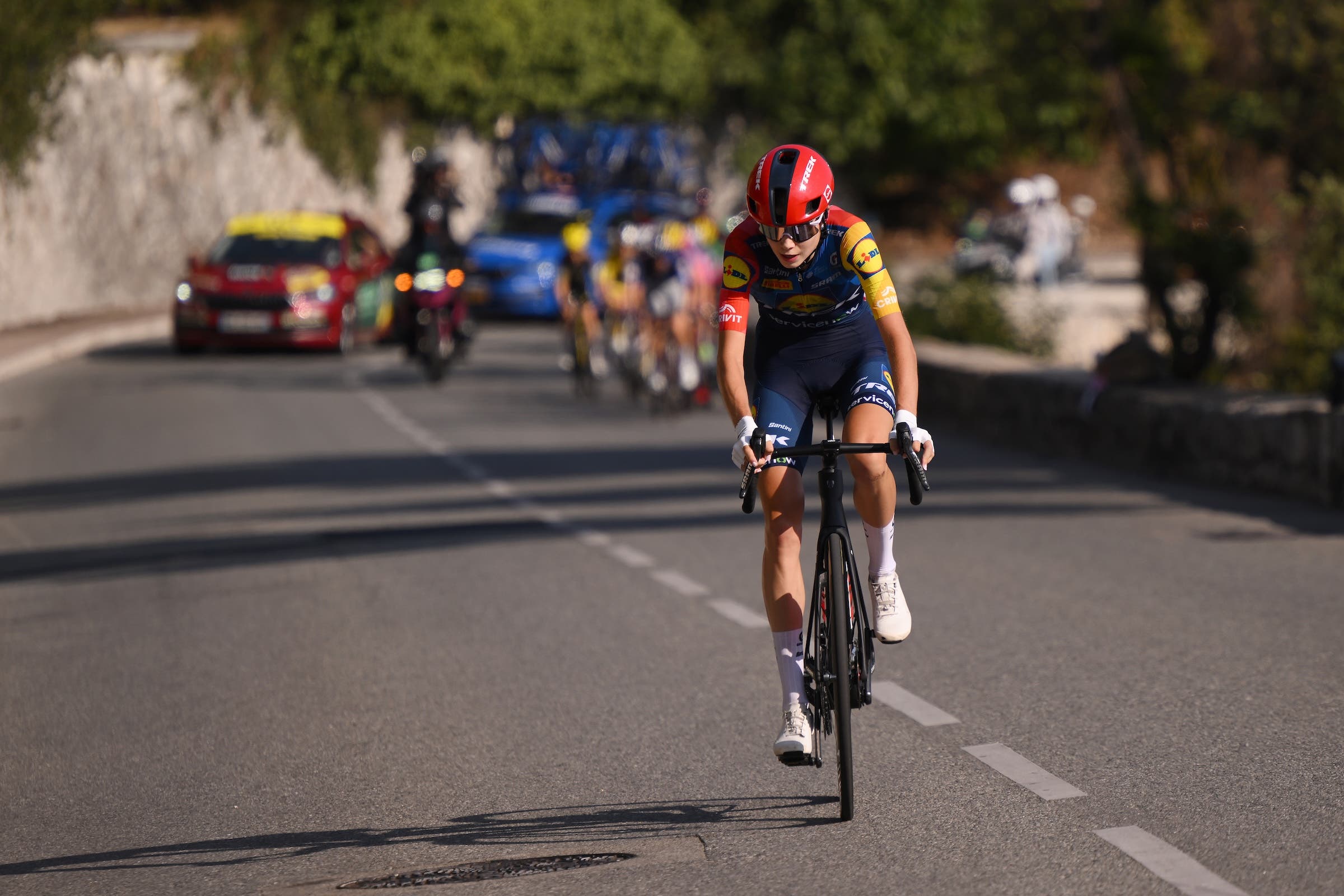 Isabella Holmgren put in a big solo move and ended up going from tenth to eighth overall. (Photo: Alex Broadway/Getty Images)