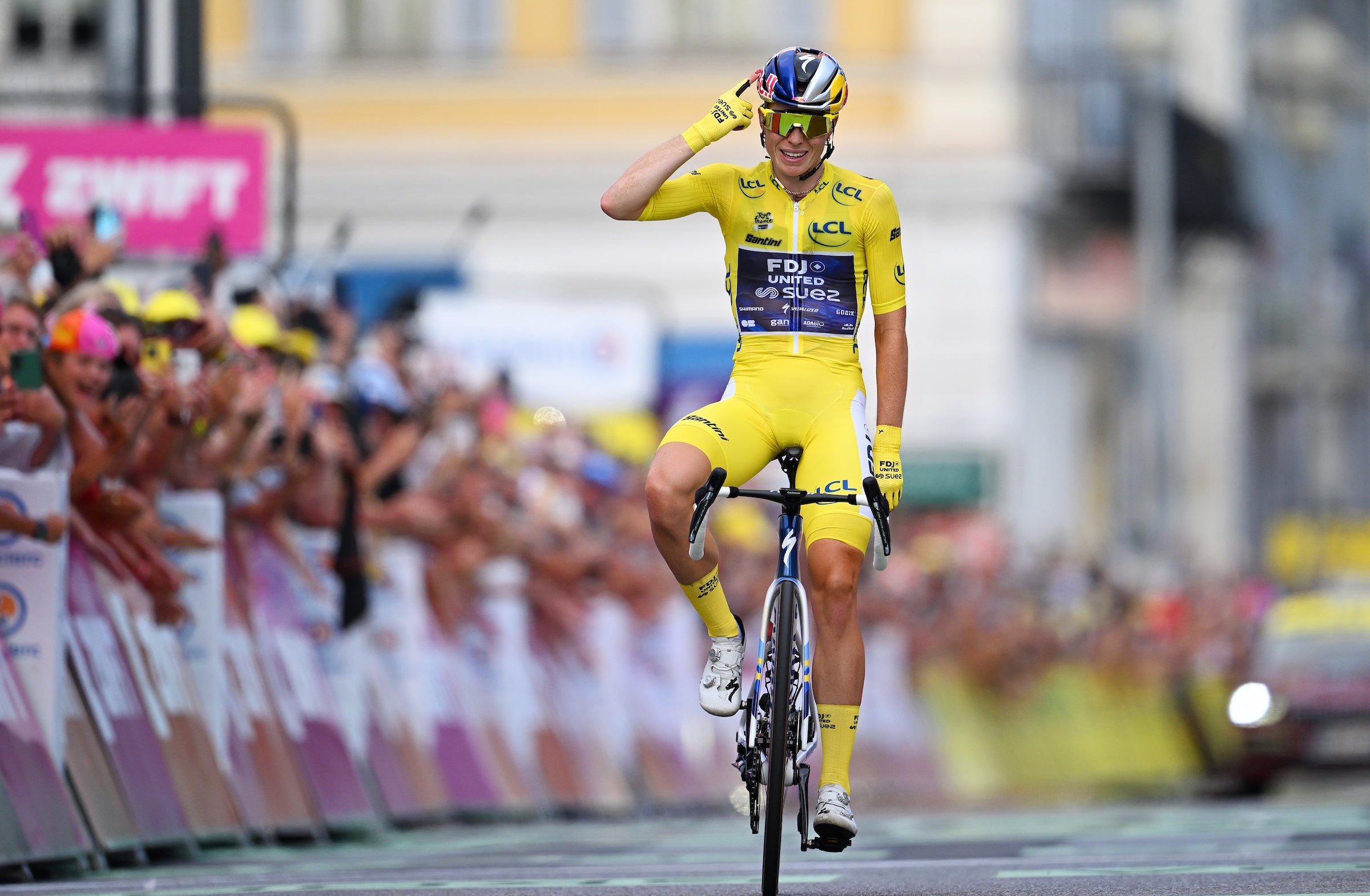 Demi Vollering won the final stage and the overall GC in the Tour de France Femmes avec Zwift (Photo: Tim de Waele/Getty Images)
