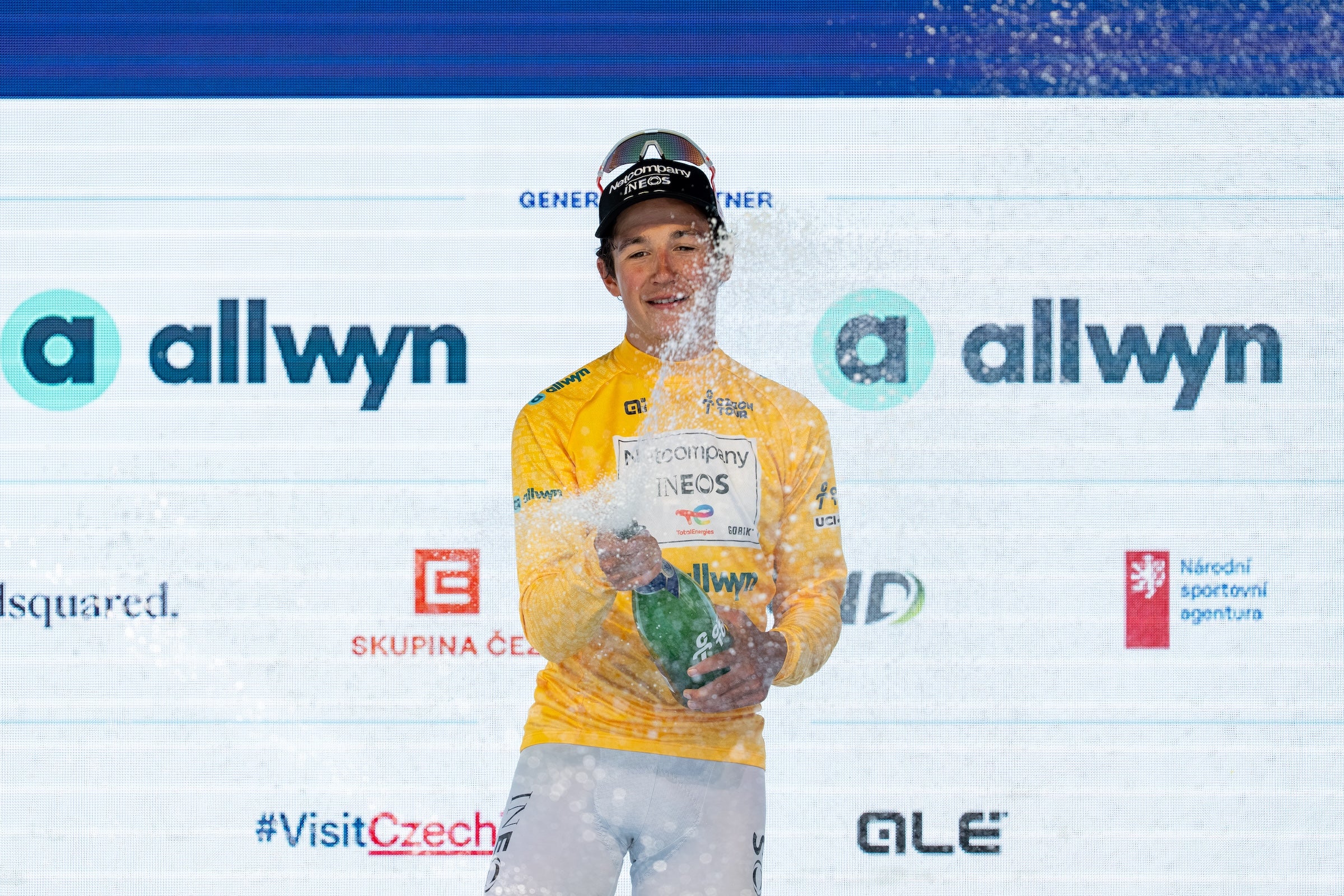Andrew August has won two stages and leads the Czech Tour prior to the final stage (Photo: Filip Bezdek/NurPhoto via Getty Images)