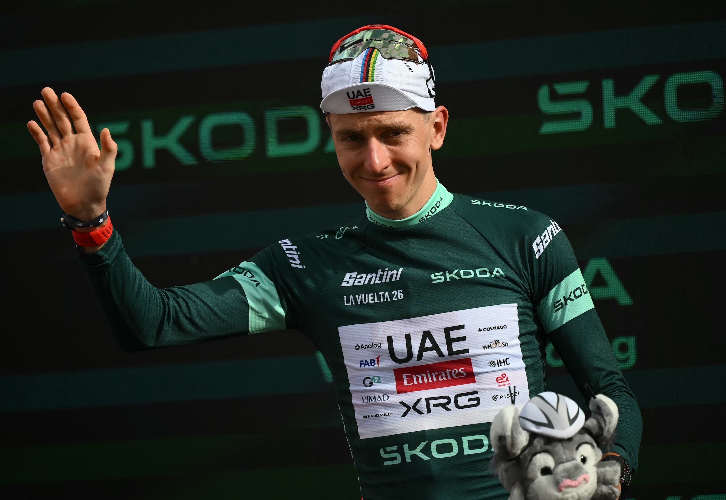 Tadej Pogačar led the general classification but also topped the points classification at times (Photo: Jose Jordan / AFP)