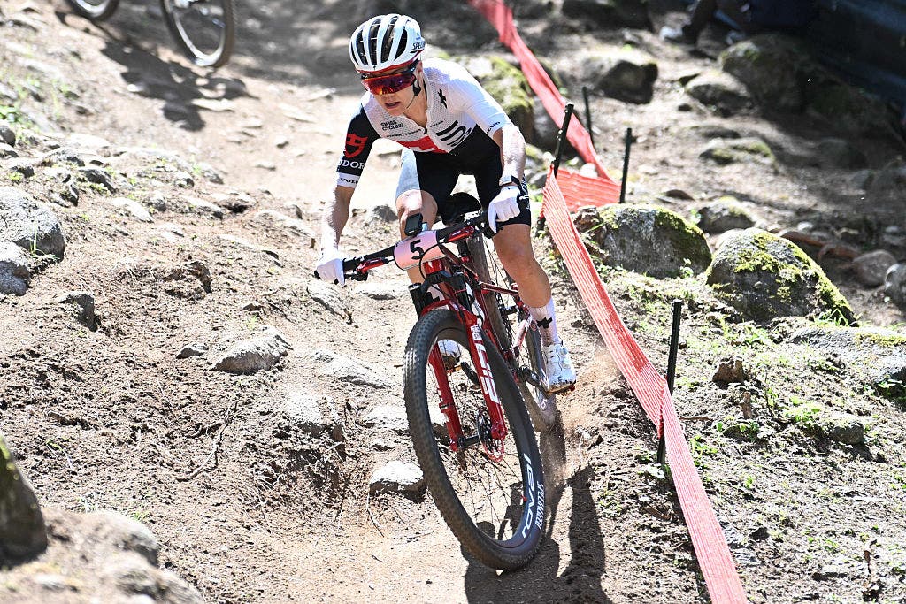 Frei was flawless through the MTB world championship race in Val di Sole