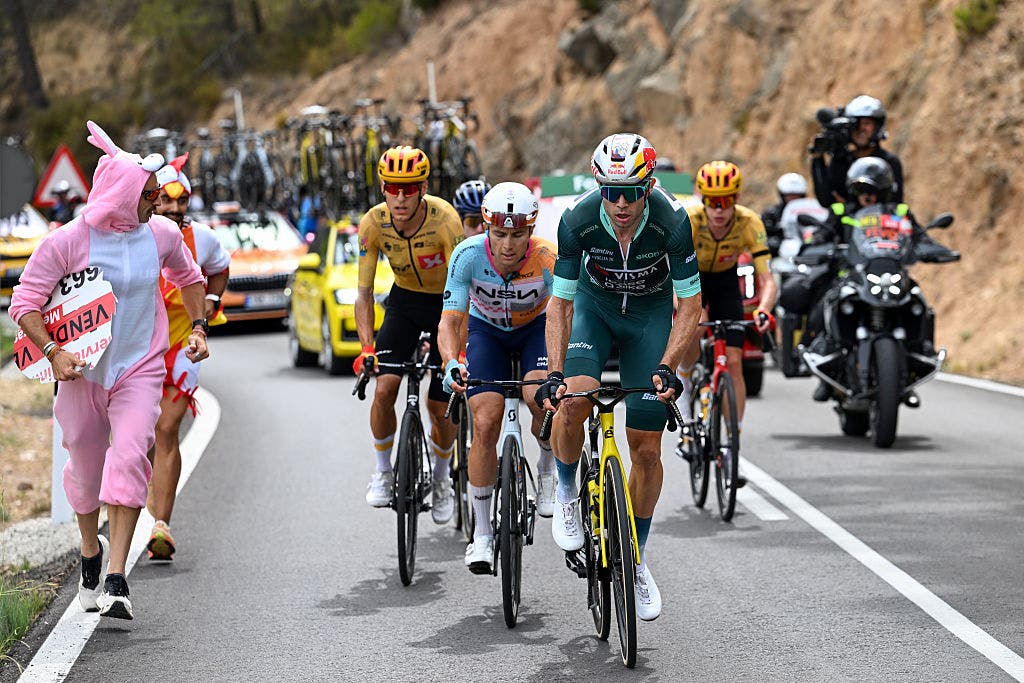 Van Aert was crucial to forming the winning attack of stage 7 of the Vuelta a España