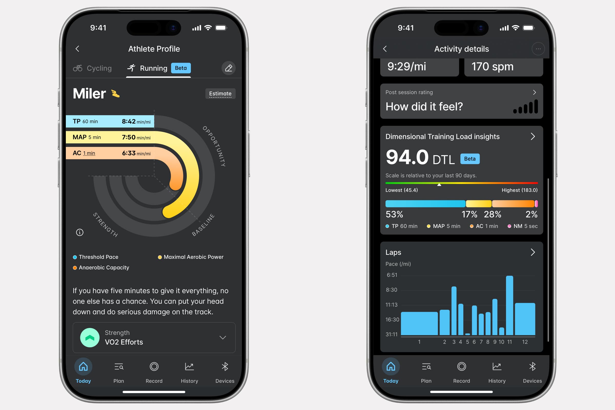 Wahoo SYSTM App screens