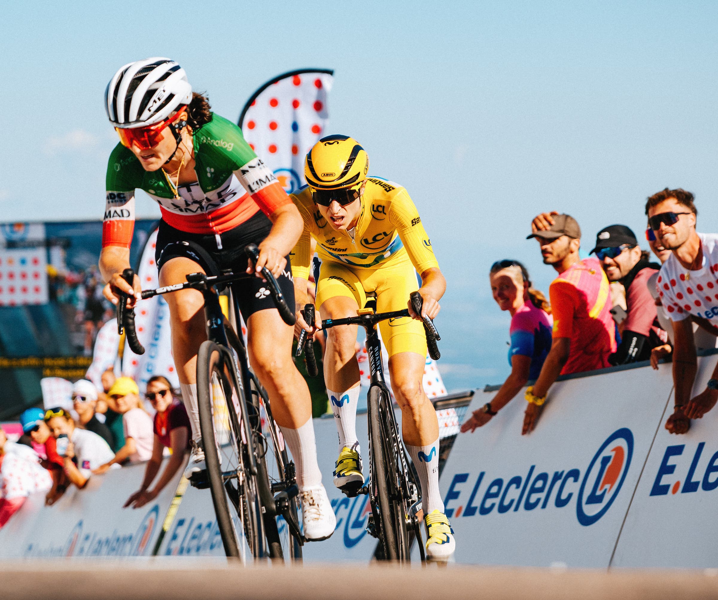 Race leader Marlen Reusser would eventually be dropped by Vollering and passed by Elisa Longo Borghini (Photo: Gruber Images)