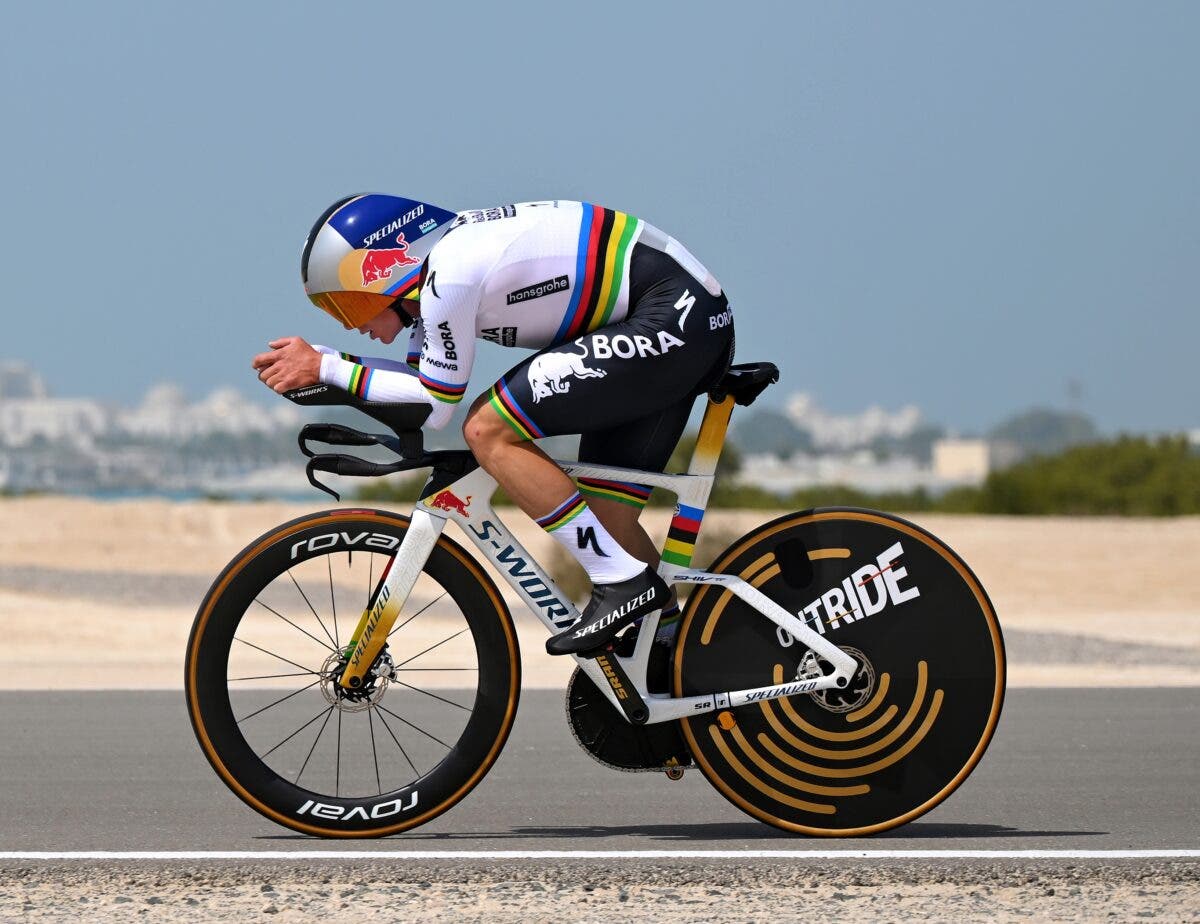 Evenepoel has one of the best TT positions in the peloton