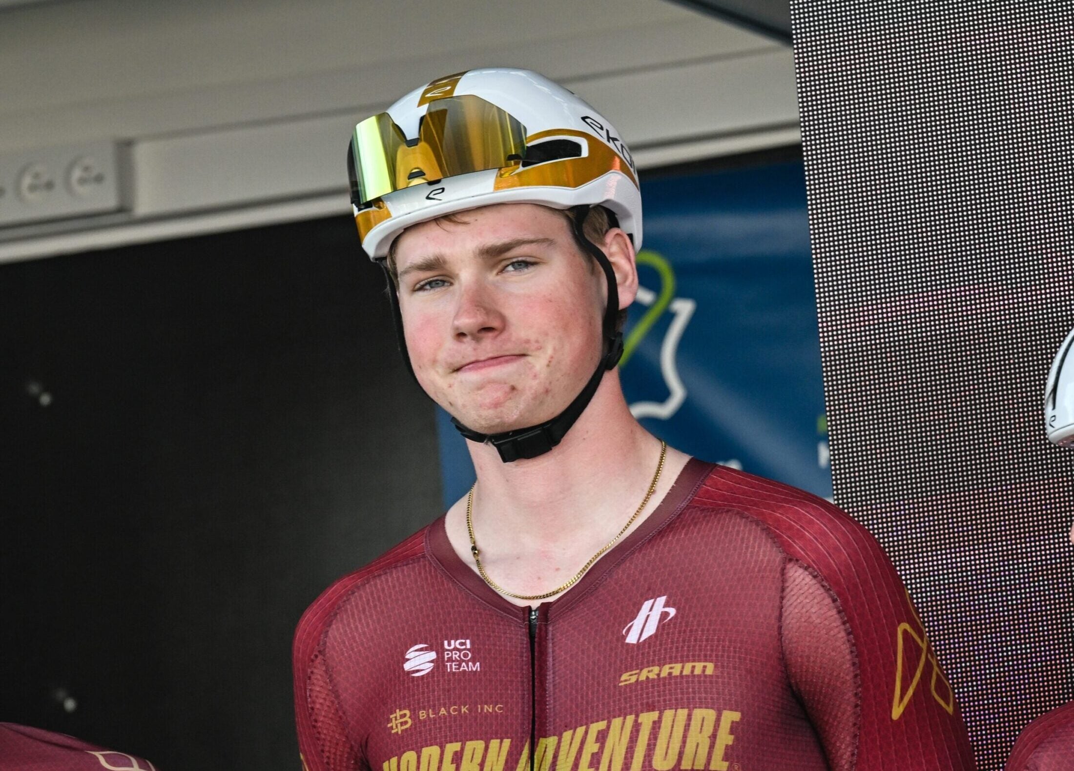 Ezra Caudell in care after heavy crash at Philadelphia Cycling Classic