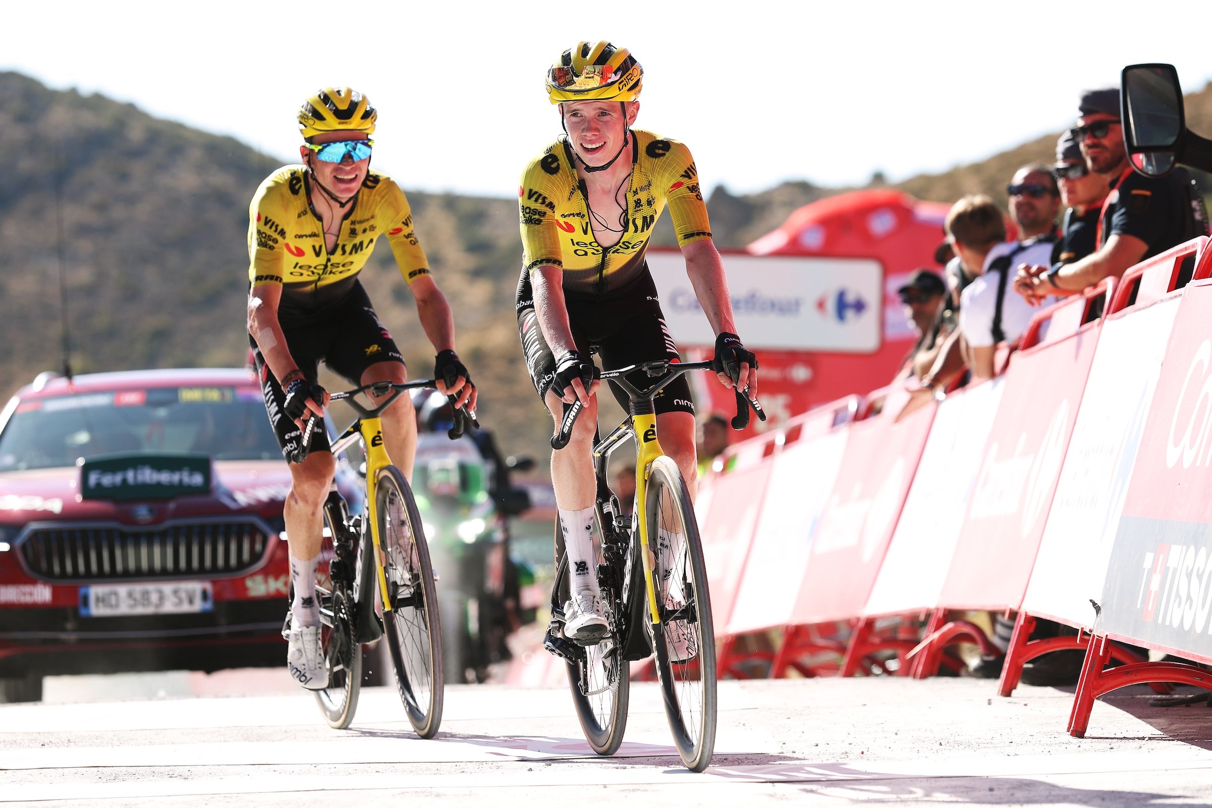 Sepp Kuss soars up Vuelta GC with inspired ride on final mountain stage