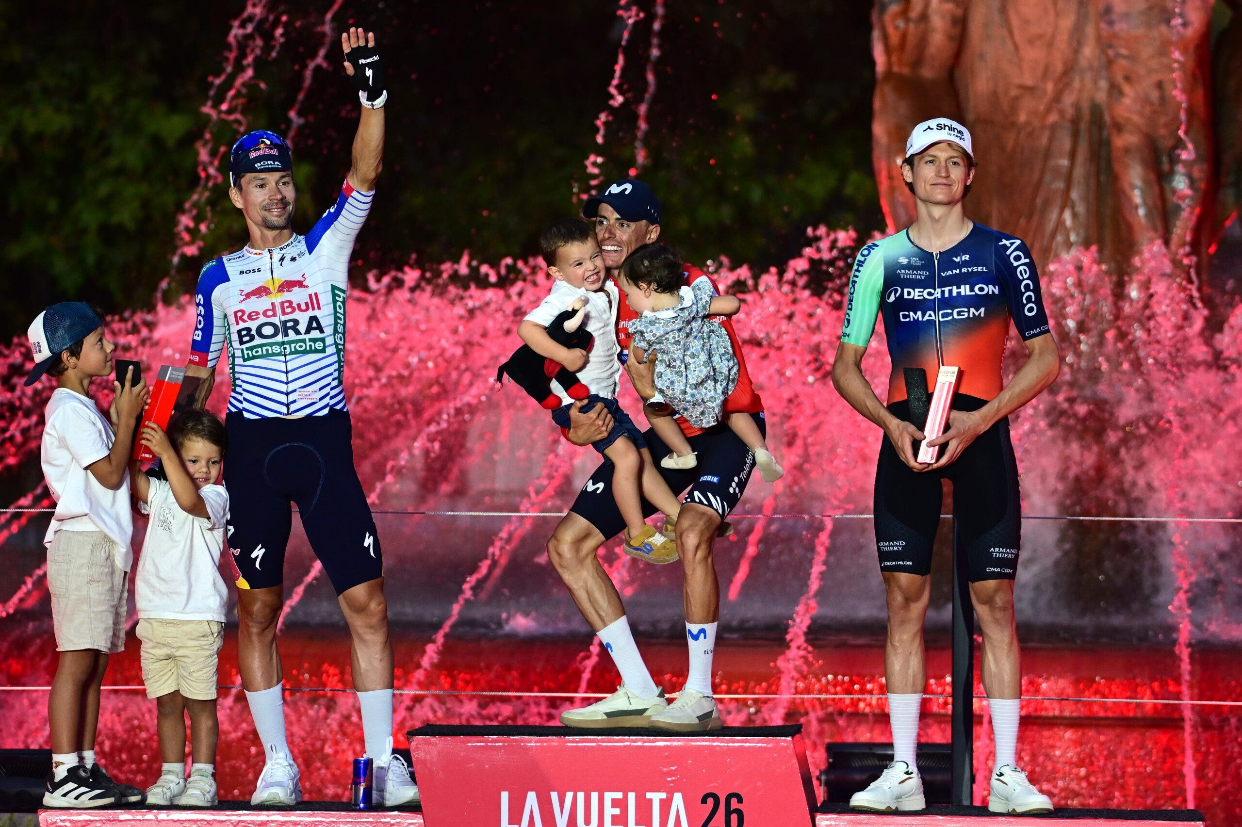 Felix Gall (right) finished on the podium of two Grand Tours this year (Photo: Tim de Waele/Getty Images)