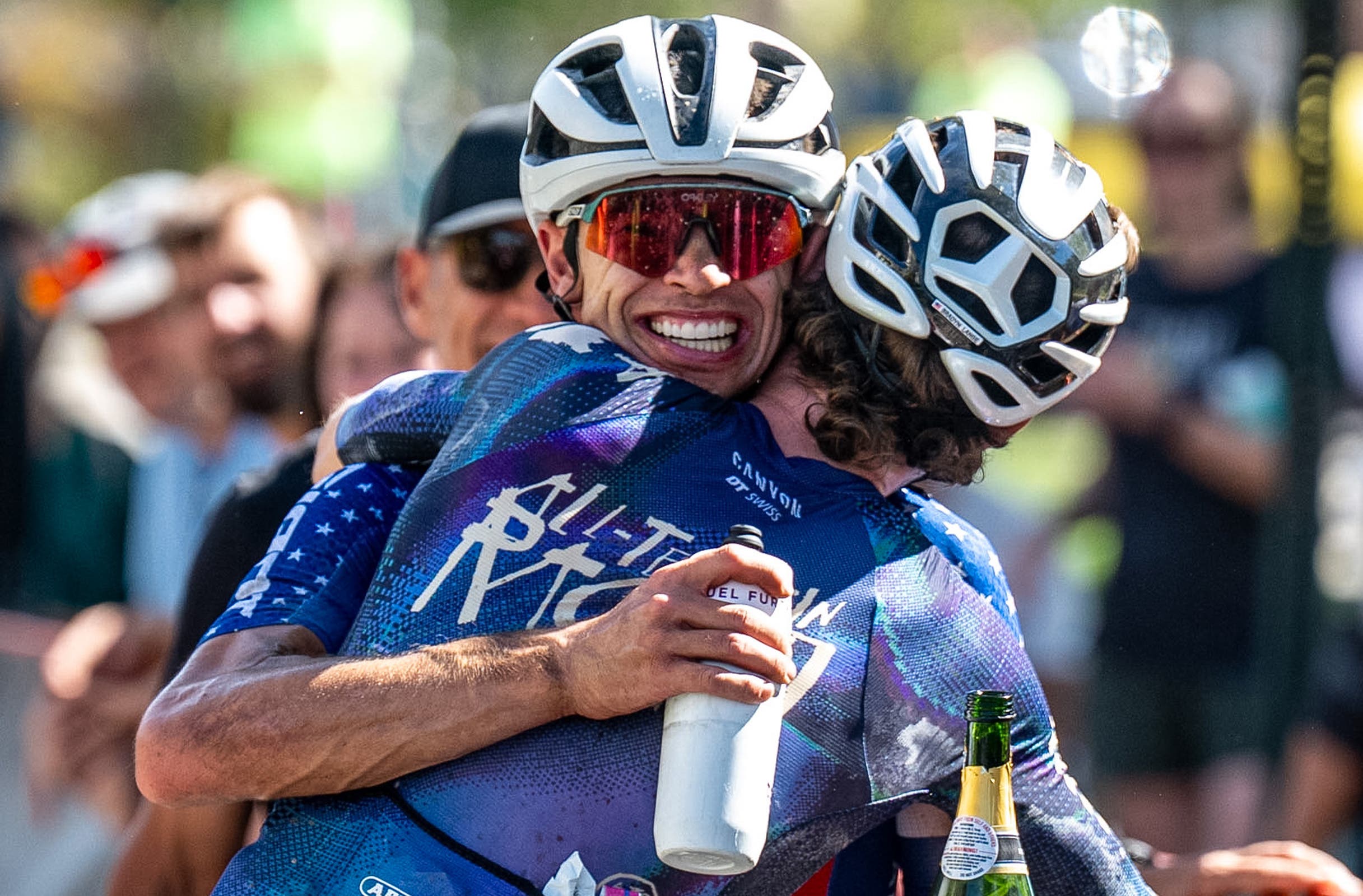 Cole Patton got big congratulations from runner-up Bradyn Lange (Photo: Life Time Grand Prix)