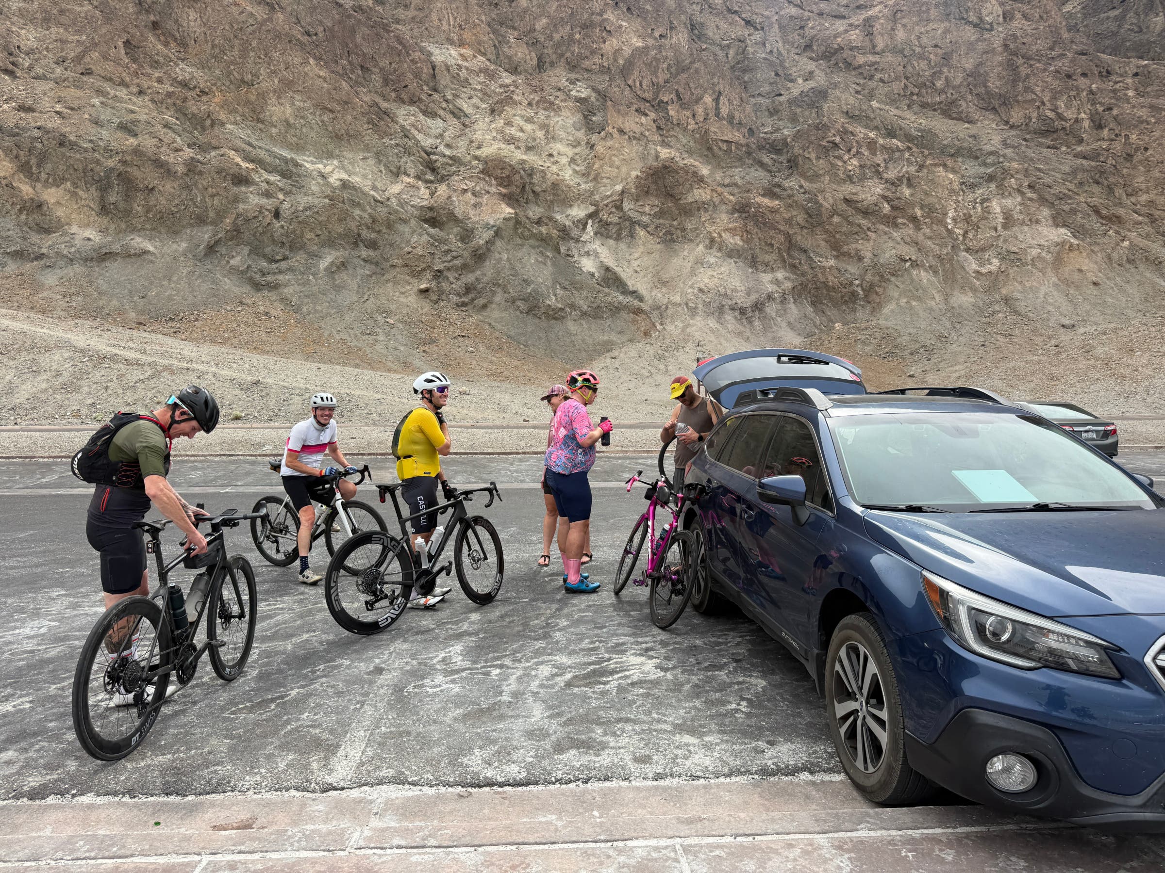 Riding through death valley